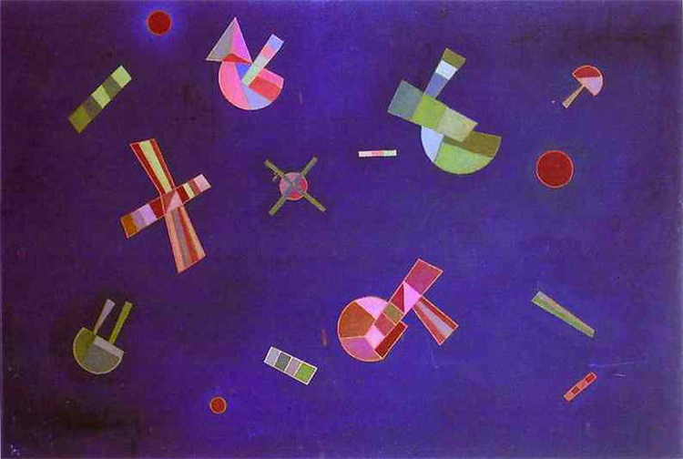 Fixed Flight 1932 Wassily Kandinsky Abstract Oil Painting